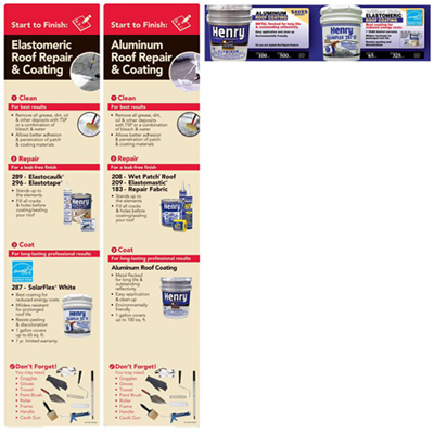 GFX DF07-0829-F08-B09 4 ft. Henry Aluminum & Elastomeric Reflective Roof Coatings Pop Kit