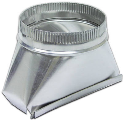 123IND 7 in. Round Aluminum Transition Fitting