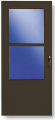 028842U 36 x 81 in. Brown Solid Wood Core Storm Door -  Larson, 733360