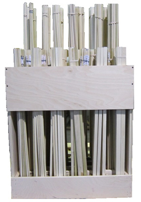 50034 0.75 in. Combination Poplar Dowel & Square Rack