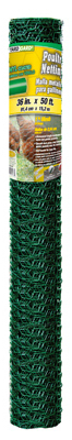 Midwest Air 308456B 36 in. x 50 ft. Green PVC Dipped Poultry Netting