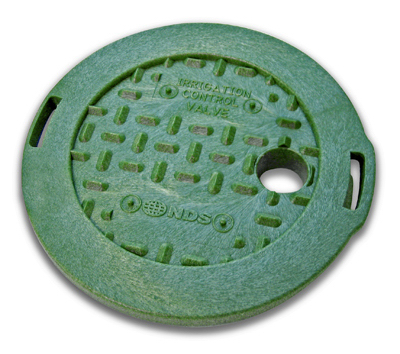 107C 6 in. Round Irrigation Valve Cover - Black - 6 in.
