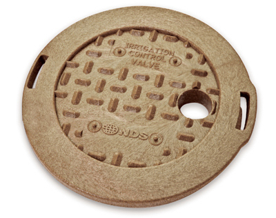 107C SAND 6 in. Round Overlapping Cover, Sand