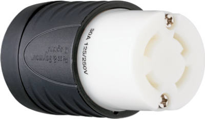 L1430CCCV3 30A Black & White 4 Wire Connector -  Pass & Seymour, 674739