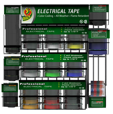 Picture of Duck 284094 26 x 23 in. Electrical Tape Planogram Rack