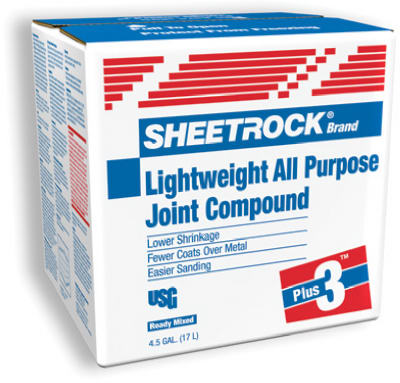 US Gypsum 380285 4.5 Gallon Plus 3 Lightweight Ready Mix Wallboard Joint Compound