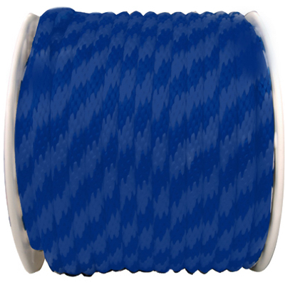 P7240S0200BFR 0.63 in. x 200 ft. Blue Solid Braid Polypropylene Rope
