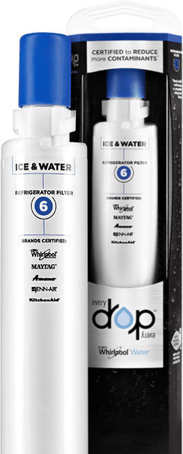 Picture of Whirlpool EDR6D1 1.5 x 10.94 in. Every Drop Refrigerator Water Filter 6