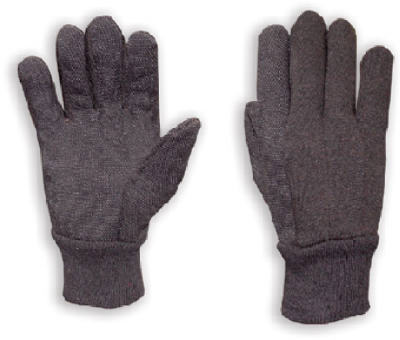302S Mens Brown Jersey Glove - Small