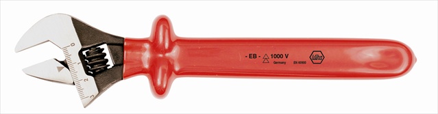 Wiha Tools 76212 Insulated Adjustable Wrench - 12 in.