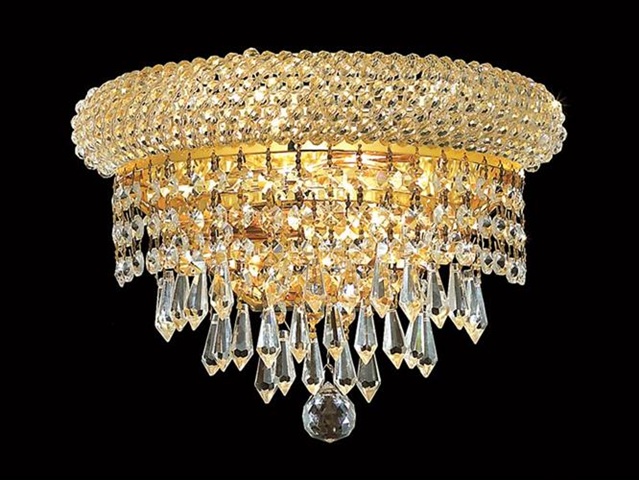 Picture of Elegant Lighting 1802W12G-RC 12 x 6 in. Primo Collection Wall Sconce - Royal Cut- Gold