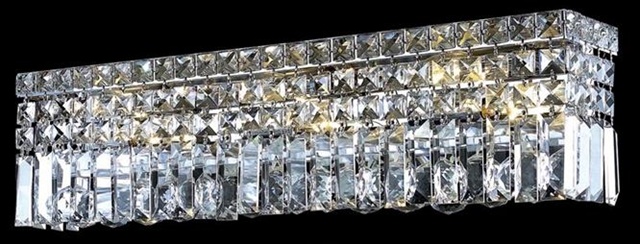 Picture of Elegant Lighting 2032W18C-RC 18 L x 4.5 W x 6.25 H in. Maxim Collection Wall Sconce - Royal Cut- Chrome Finish