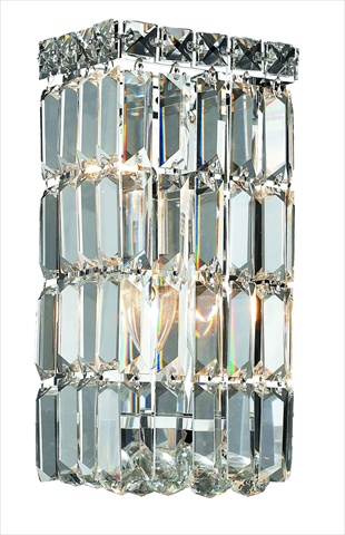 Picture of Elegant Lighting 2032W6C-RC 6 W x 12 H in. Maxim Collection Wall Sconce - Royal Cut- Chrome Finish