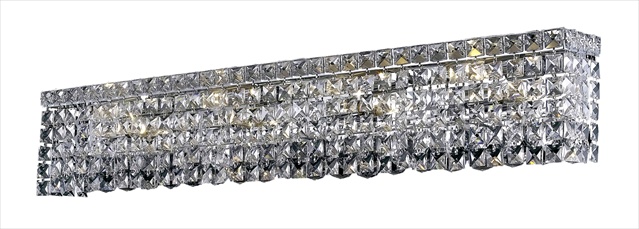Picture of Elegant Lighting 2033W36C-RC 36 L x 4.5 W x 6.25 H in. Maxim Collection Wall Sconce - Royal Cut- Chrome Finish