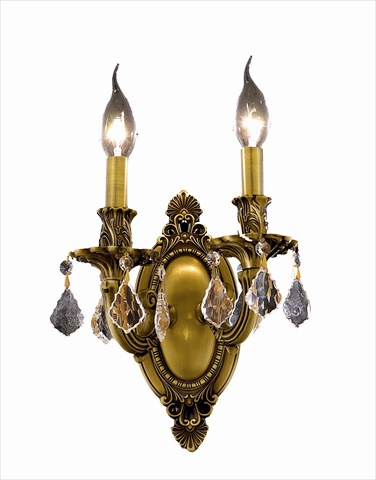 Picture of Elegant Lighting 9202W9FG-RC 9 W x 10.5 H in. Rosalia Collection Wall Sconce - French Gold Finish- Royal Cut