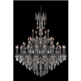 Picture of Elegant Lighting 9245G54DB-GT-RC 54 Dia. x 66 H in. Rosalia Collection Large Hanging Fixture - Dark Bronze Finish&#44; Royal Cut