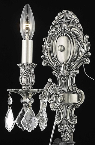 Picture of Elegant Lighting 9601W5PW-RC 5 W x 11.5 H in. Monarch Wall Sconce, Royal Cut - Pewter