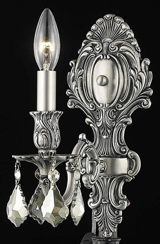 Picture of Elegant Lighting 9601W5PW-GT-RC 5 W x 11.5 H in. Monarch Wall Sconce, Royal Cut - Pewter