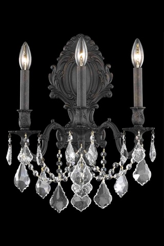 Picture of Elegant Lighting 9603W14DB-RC 14 W x 18 H in. Monarch Wall Sconce- Royal Cut - Dark Bronze