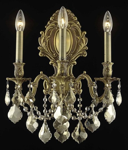 Picture of Elegant Lighting 9603W14FG-GT-RC 14 W x 18 H in. Monarch Wall Sconce- Royal Cut - French Gold