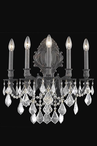 Picture of Elegant Lighting 9605W21DB-RC 21 W x 24 H in. Monarch Wall Sconce- Royal Cut - Dark Bronze
