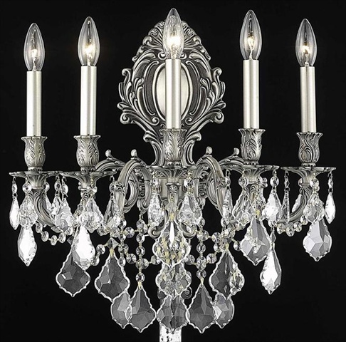 Picture of Elegant Lighting 9605W21PW-RC 21 W x 24 H in. Monarch Wall Sconce- Royal Cut - Pewter
