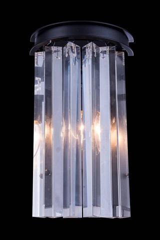 Picture of Elegant Lighting 1208W8MB-RC 8 W x 14 H in. Sydney Wall Lamp - Mocha Brown- Royal Cut Crystals