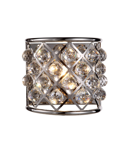 Picture of Elegant Lighting 1214W11PN-RC 11.5 W x 10.5 H in. Madison Wall Sconce - Polished Nickel&#44; Royal Cut Crystal Clear