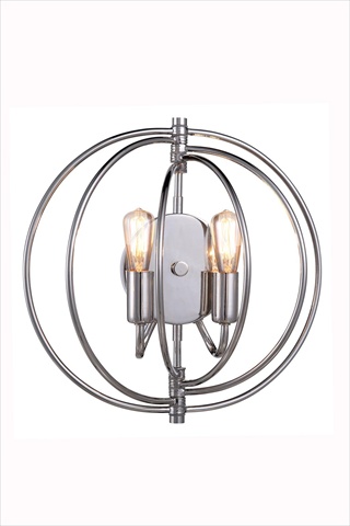 Picture of Elegant Lighting 1453W13PN 13 W x 13 H in. Vienna Wall Lamp - Polished Nickel