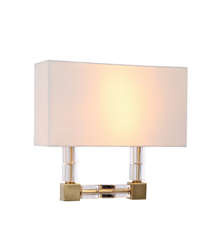 Picture of Elegant Lighting 1461W13BB 13 W x 12 H in. Cristal Wall Sconce - Burnished Brass