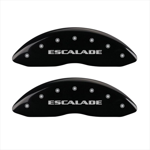 35015SESCBK Escalade Black Caliper Covers - Engraved Front & Rear, Set of 4