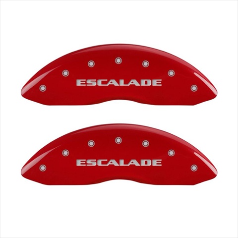 Escalade Red Caliper Covers - Engraved Front & Rear - Set of 4
