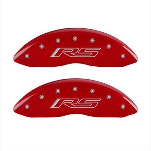 Generation 5 & RS Red Caliper Covers - Engraved Front & Rear, Set of 4