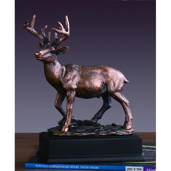 Marian Imports F53158 Deer Bronze Plated Resin Sculpture
