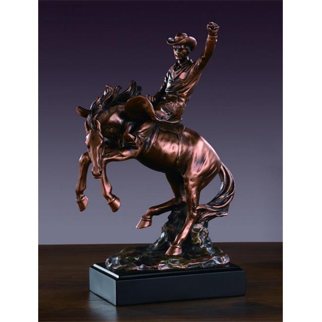 Marian Imports F54025 Cowboy Bronze Plated Resin Sculpture