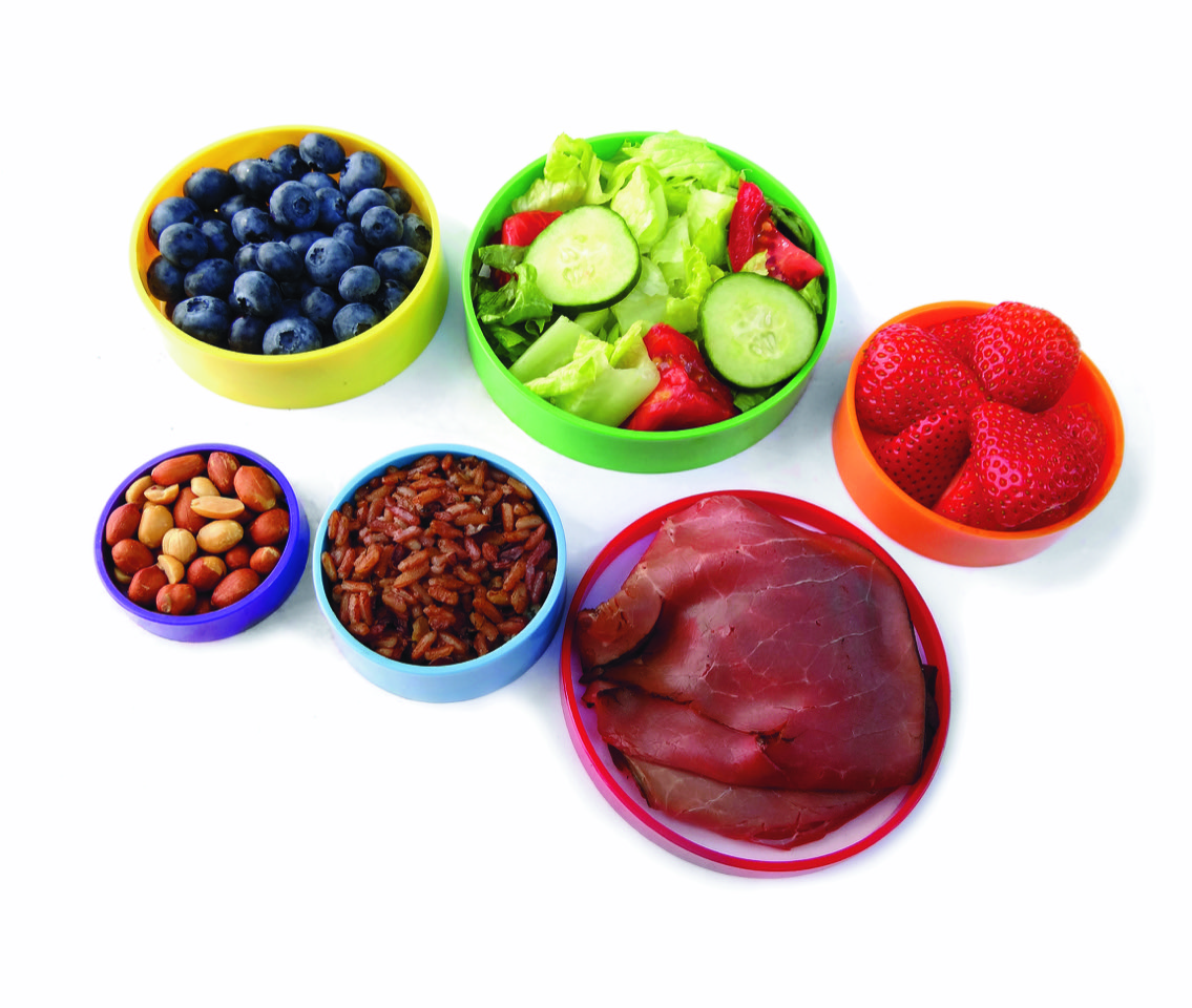 Meal Portion Control Rings and Nutrition Tool