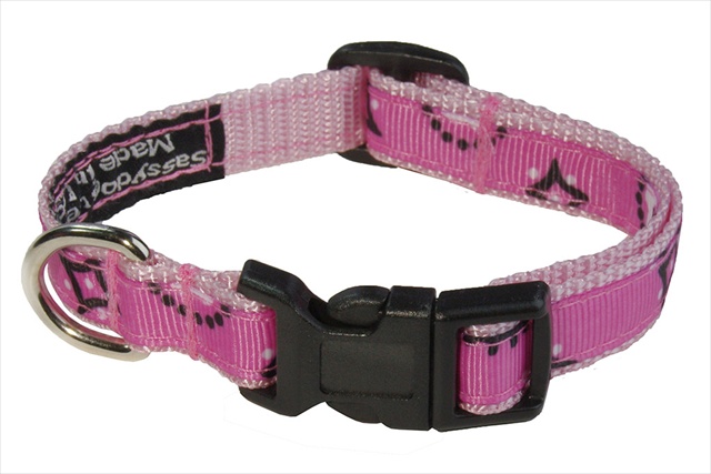 Picture of Sassy Dog Wear BANDANA PINK1-C Bandana Dog Collar- Pink - Extra Small