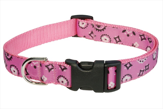 Picture of Sassy Dog Wear BANDANA PINK2-C Bandana Dog Collar- Pink - Small
