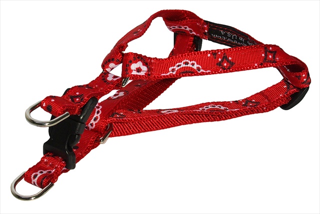 Picture of Sassy Dog Wear BANDANA RED1-H Bandana Dog Harness- Red - Extra Small