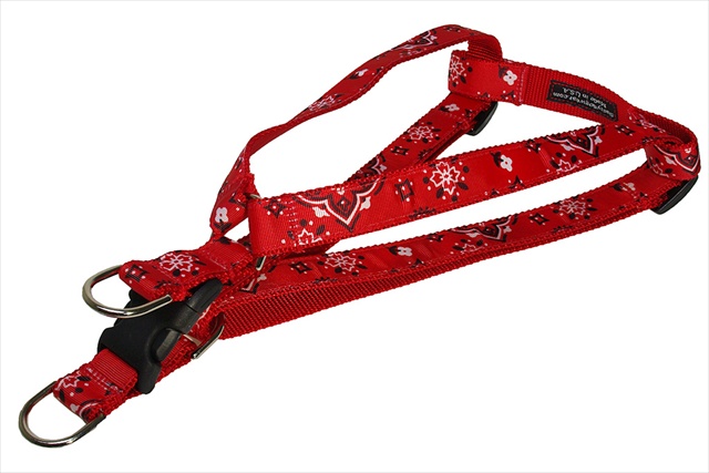 Picture of Sassy Dog Wear BANDANA RED2-H Bandana Dog Harness- Red - Small