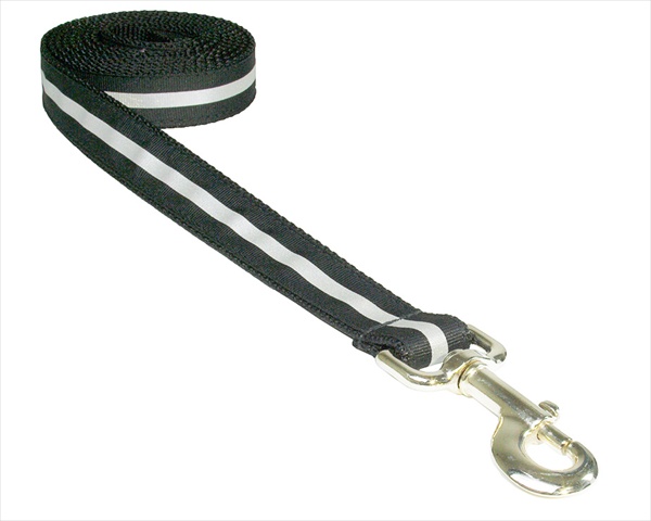 Picture of Sassy Dog Wear REFLECTIVE - BLACK1-L 4 ft. Reflective Dog Leash- Black - Small