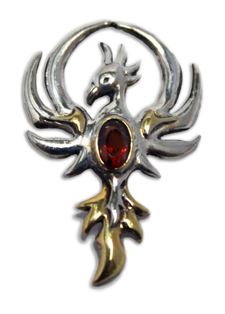 Phoenix Rising Pendant - Self Renewal By Anne Stokes