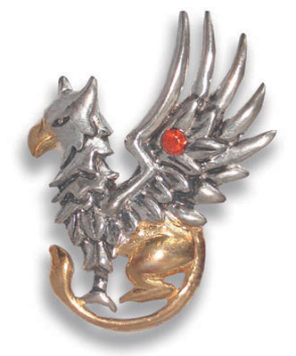 Griffins Gift Pendant - Good Fortune By Anne Stokes