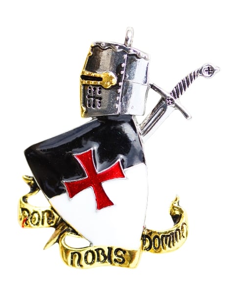 Non Nobis Domine Pendant - Bravery- Chivalry- And Selflessness