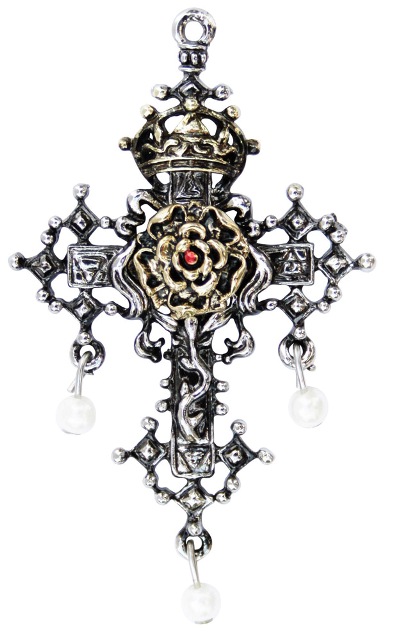 Hampton Court Rosy Cross Pendant - Faith And Devotion
