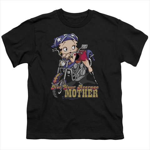 Boop-Not Your Average Mother - Short Sleeve Youth 18-1 Tee - Black- Medium