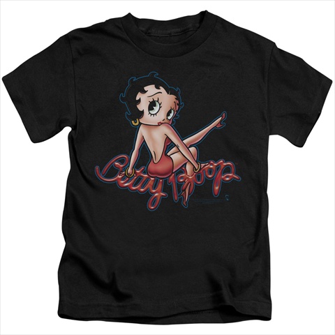 Boop-Bettys Back - Short Sleeve Juvenile 18-1 Tee - Black- Large 7