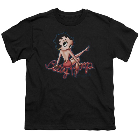 Boop-Bettys Back - Short Sleeve Youth 18-1 Tee - Black- Extra Large