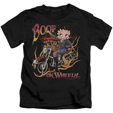 Boop-On Wheels - Short Sleeve Juvenile 18-1 Tee - Black- Large 7
