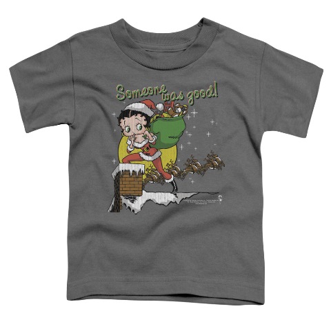 Boop-Chimney - Short Sleeve Toddler Tee - Charcoal, Small 2T